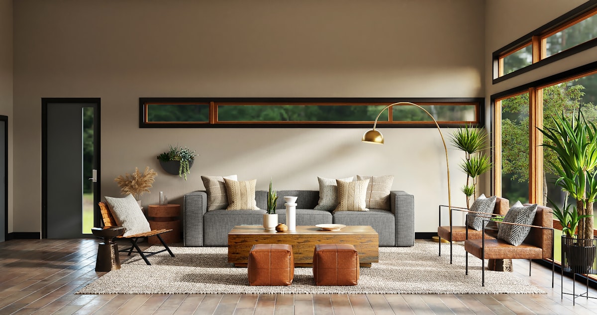 Modern interior living space