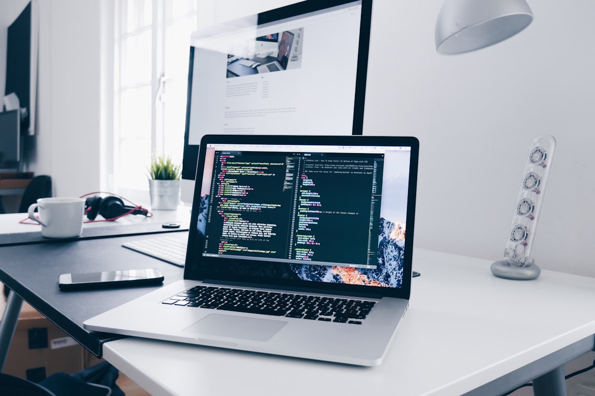 Website development workspace
